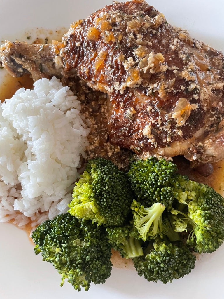 Saucy Dijon chicken legs