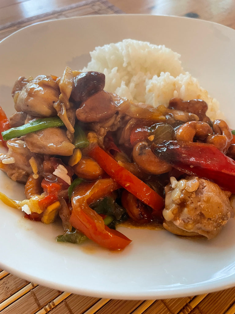 Cashew and chicken stir fry